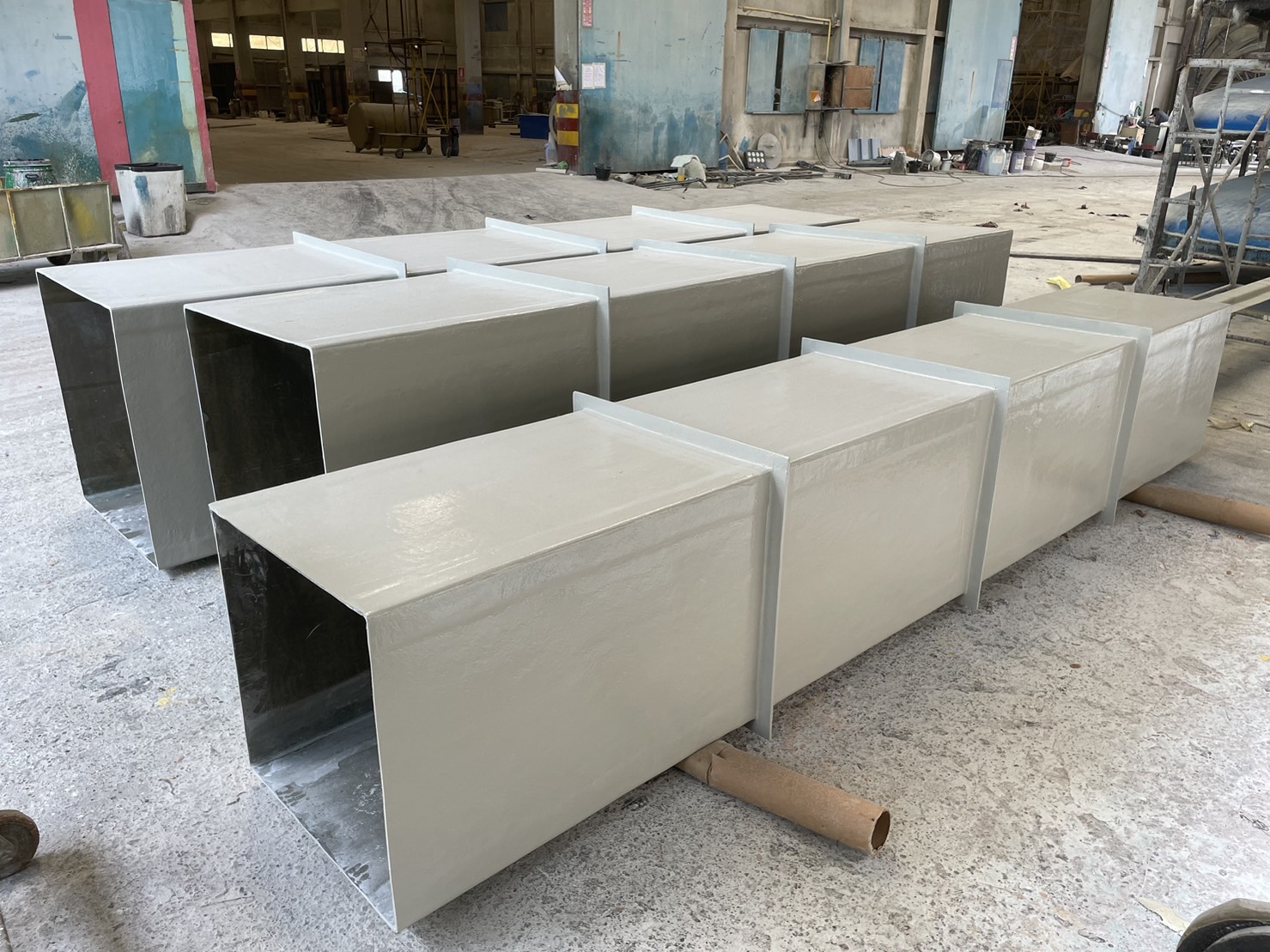 DEMOLISH FRP DUCT AND REINSTALL FRP DUCT AND SUPPORT aqi.co.th